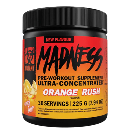 Madness Pre-Workout 225g 30 porciones Mutant